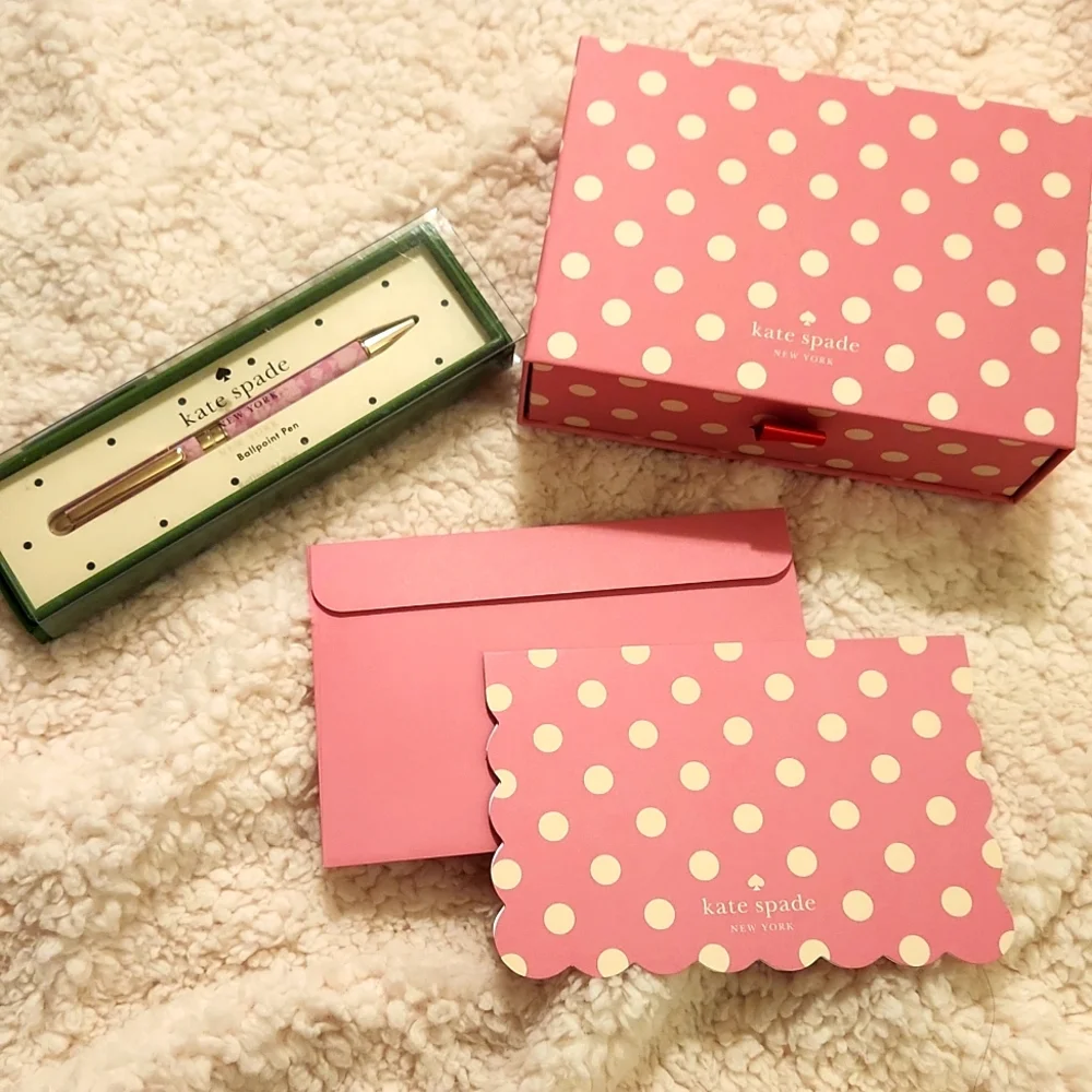 Kate spade pen and note card set nwt